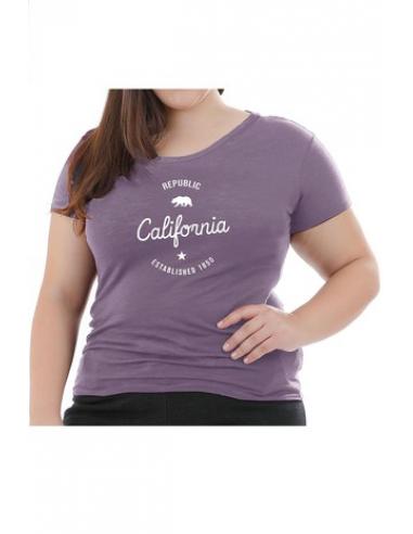 T-shirt avec inscription "California" sur le devant