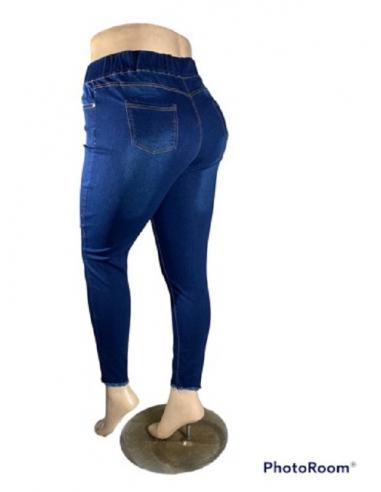 Jean sans bouton avec taille élastique