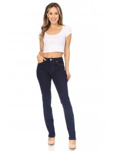 Pantalon femme slim à fentes noir ultra confortable et chic