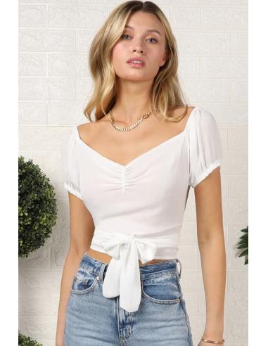 Crop top porte-feuille