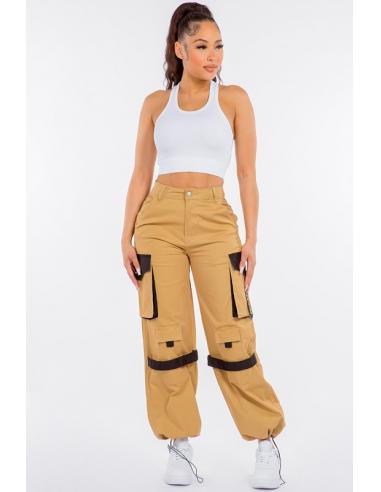 Pantalon cargo parachute