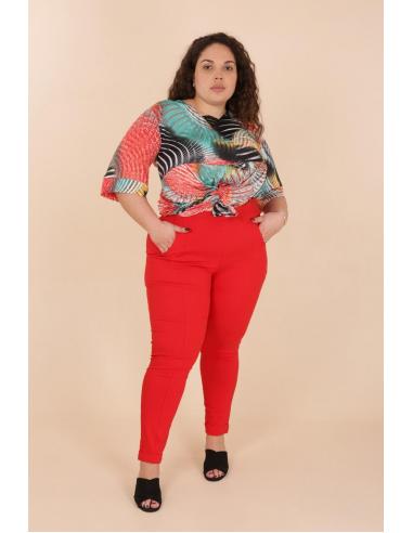 Pantalon avec ourlets TRES GRANDE TAILLE